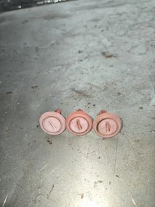Datsun 280zx Red Trunk Trim Clip Hardware Set Of 3 - Foto 1 di 3