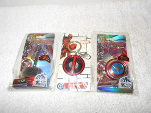 3 NEU! Marvel Deadpool Captain America & Thor Avengers Schlüsselanhänger Konvolut - Bild 1 von 2