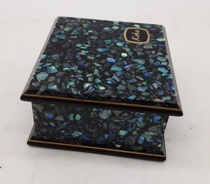Koha Genuine Paua Shell Trinket Jewellery Box - New Zealand - Picture 1 of 6