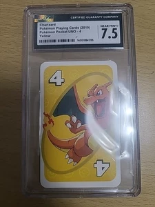 Charizard YELLOW #4 Pokemon Mattel Japanese UNO Card Pokemon TCG CGC 7.5 - Picture 1 of 4
