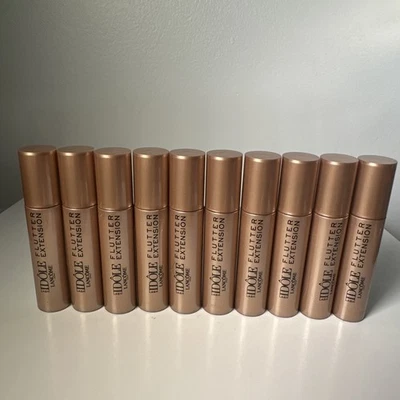 10 x Lancome Lash Idole Flutter Extension Mascara Deluxe Sample, True Black 2ml - Image 1 of 2