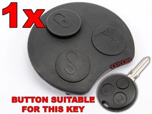 SMART FORTWO 450 REMOTE CONTROL RUBBER KEY SHELL - Picture 1 of 2