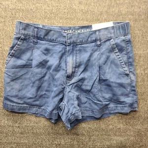 American Eagle Pantalon Shorts Womens 10 High Rise Trouser Lyocell Comfort - Picture 1 of 12