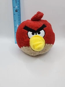 Peluche Angry Birds uccellino rosso giocattolo peluche 5" rotondo - Foto 1 di 9