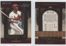 2008 Playoff Prime Cuts Century Silver /25 Lou Brock #56 HOF