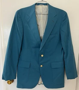 Vintage Polo University Club Sport Coat by Ralph Lauren, Blue/Green - Picture 1 of 5