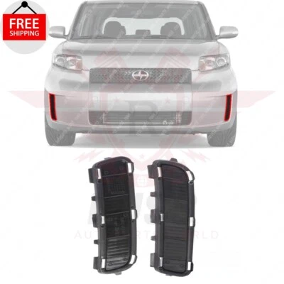 New Front Bumper Molding Trims Left & Right 2Pcs Primed Fits 2008-2010 Scion xB Foto 1 de 4