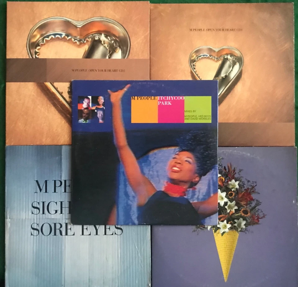 M People - 5 x CD Single Bundle Inc Open Your Heart 1&2, Love Rendezvous. - Image 1 of 1