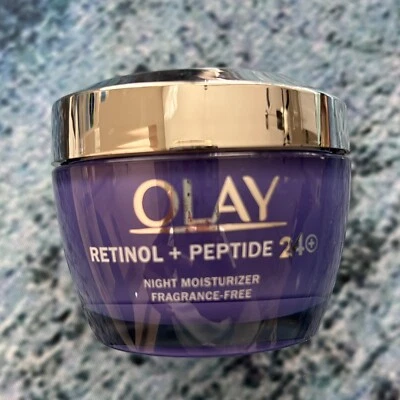 Olay Retinol + Peptide 24 Night Moisturizer Fragrance Free 1.7oz - Image 1 of 2