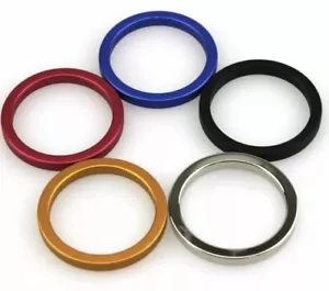 Mens Cock Ring Metal Stainless Steel Type Aluminium Coloured Different Sizes - Picture 1 of 13