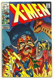 THE X-MEN Vol.1 #51 1968 Silver Age VF+ Steranko cover and art - Picture 1 of 3