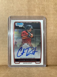 Chase Davidson 2012 1st Bowman Chrome Auto BCA-CD