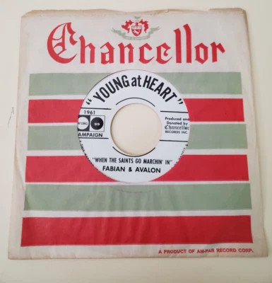 Fabian & Avalon WHEN THE SAINTS GO MARCHIN' IN (PROMO 45) #99 PLAYS VG+ TO VG++ - Image 1 of 4