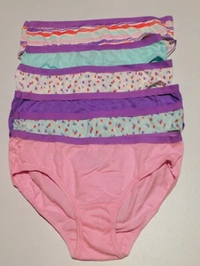 Lot of 6, Fruit of the Loom Girls Size 12 Panties, NEW - Picture 1 of 1
