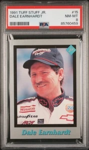 1991 Tuff Stuff Jr. #15 Dale Earnhardt graded PSA 8 NM-MT Pop 3 (only 1 higher) - Picture 1 of 2
