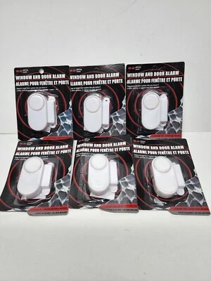 6 PK Wireless Window/Door Magnetic Sensor Alarm Alert Security with Battery New - Image 1 of 4