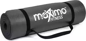 YOGA MAT FITNESS MAXIMO 12mm 60 x 183cm EXERCISE STRETCHING GYM NON SLIP - Picture 1 of 8