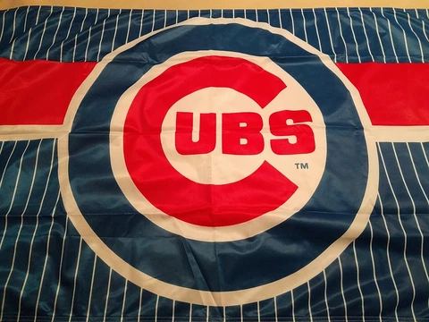 Chicago Cubs Flag 34in x 55in Wincraft Sports Banner MLB Logo Vintage 2001 Cover