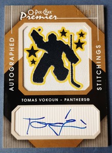 2007-08 OPC Premier Autographed Premier Stitchings APS-VO Tomas VOKOUN 13/50
