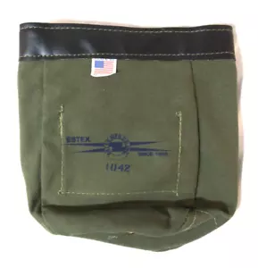 Vintage Canvas Green Tool/Storage Small Bag by ESTEX MFG Co. Model 1042 USA - Picture 1 of 9
