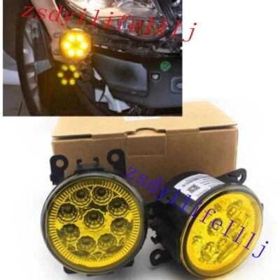 2x Para Honda City 2014-2021 Faro antiniebla delantero izquierdo derecho LED amarillo cubierta ab Foto 1 de 2