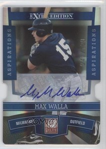2010 Donruss Elite Extra Edition Aspirations Die-Cut Signatures Max Walla Auto
