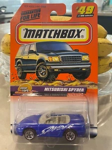 Matchbox 1999 Drop Tops Series #49 Mitsubishi Spyder Blue - Picture 1 of 1