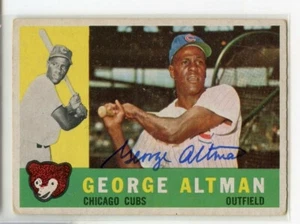 George Altman signed autographed AUTO 1960 Topps card #259 Cubs - Picture 1 of 1