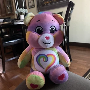 CARE BEARS TOGETHERNESS BEAR CHILDREN STUFFED ANIMAL PLUSH RAINBOW TOY DOLL KIDS - Picture 1 of 3
