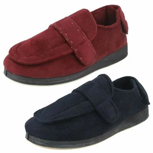 Pantofole comfort tessile imbottite unisex casual aderenti gancio e anello - Foto 1 di 19