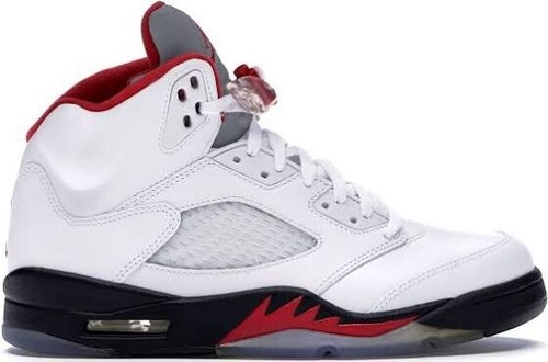 Air Jordan 5 rosso fuoco UK taglia 8