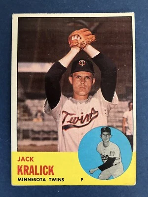 1963 Topps Set Break  #448  Jack Kralick :  EX/EX+ - Image 1 of 2
