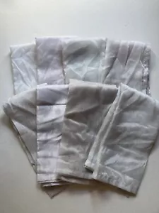 Set 8 Pier 1 One Imports transparente Servietten Esstisch Metallic Silber 20x20" NEU - Bild 1 von 5