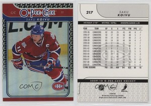 2009-10 O-Pee-Chee Foil Rainbow Saku Koivu #217