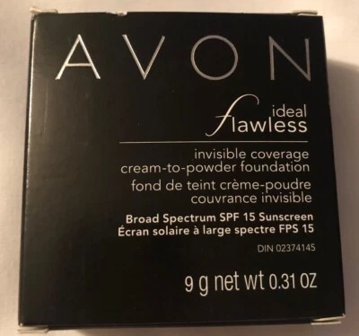 Avon Ideal Flawless Invisible Coverage Cream to Powder Foundation Creamy Natural - Image 1 of 2