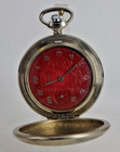 Russische Taschenuhr Molnija Jugendstil Darstellung mit Uhrenkette 1970 (100960)