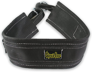 Spud Black Belt Squat Large Belt for Weight Lifting Strength Training