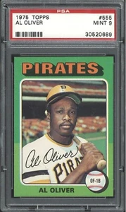 1975 TOPPS #555 AL OLIVER PSA 9 MINT PIRATES - Picture 1 of 2