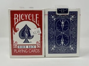 Juego de 2 barajas de cartas para ciclista 808 rojo azul Ohio AZUL SELLO NUEVO - Imagen 1 de 13