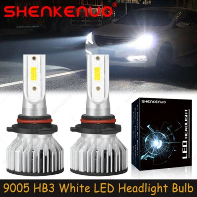 For Lincoln Mark VIII 1996-1998 White 9005 LED Headlights Bulb High Beam 36W F7 - Image 1 of 4