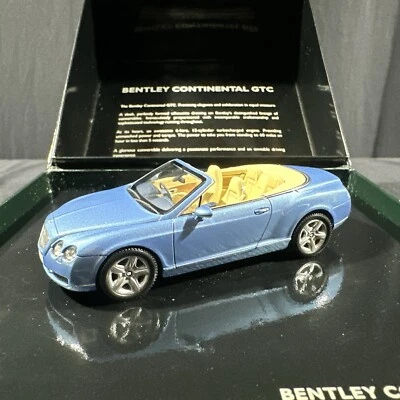 1:43 SCALE MINICHAMPS 2006 BENTLEY CONTINENTAL GTC DIECAST AZURE BLUE - Image 1 of 4