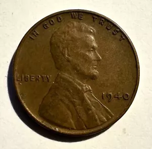 1940 PENNY DI GRANO - SENZA MARCHIO DI ZECCA RARA MONETA DA 1 CENTESIMO - OTTIME CONDIZIONI - Foto 1 di 2