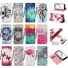 Phone Case Cover for iPhone 11 12 Pro 7 8 Plus 3D Pattern PU Leahter Wallet Case