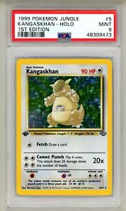 1999 Pokemon Jungle 1st Edition Kangaskhan #5 PSA 9