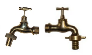 Grifo grifo de desagüe para barril de lluvia antiguo nostalgia latón - Imagen 1 de 5