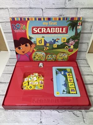 scrabble Dora The Explorer - My First Scrabble - Mattel - Family Fun COMPLETE - Image 1 of 4