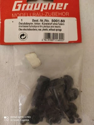 Hintere Stossdämpfer für Graupner Alfa Romeo, Opel Calibra, AMG-Mercedes 5001/60 - Bild 1 von 2