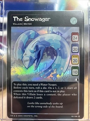Neopets TCG The Snowager 16/100 Lost Desert Holo Foil 2005 ULTRA RARE NM - Image 1 of 3
