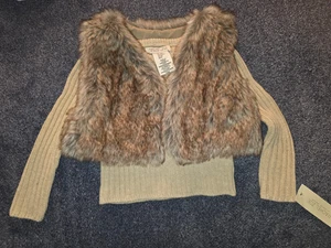 Rachel Zoe Pullover/Weste Kunstfell Kleinkind 12M - Bild 1 von 4