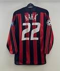 AC Milan Matchworn Kaka 22 CL L/S Home Football Shirt 2003/04 (XL) Adidas D296